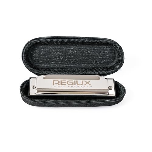 Professional Blues Harmonica, 10-Hole Diatonic, Black and Silver, Blues & Folk Music Instrument with Carrying Case - Les Beatles, Paul McCartney, John Lennon, RIngo Starr, George Harrison Professional Blues Harmonica, 10-Hole Diatonic, Black and Silver, Blues & Folk Music Instrument with Carrying Case – Image 5