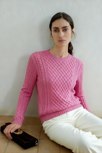 Image of v28 Women Crew Neck Knit Stretchable Elasticity Long Sleeve Sweater Jumper Pullover