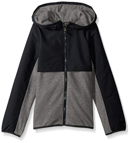 Under Armour Girls Phenom Fleece Full Zip Hoodie,Black /Black, Youth X-Large