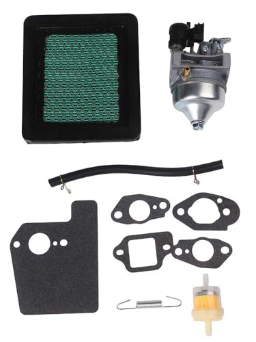 EaseSunny Kit de carburador con filtro de aire, juntas y línea de combustible para motores Honda GCV160A0/GCV160LA y cortacésped HRR216K5-K7