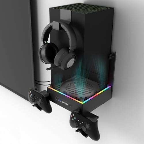 Opiniones y reviews de Cabos para anclaje - cinco favoritos. 37 JDGPOKOO Soporte de Pared con Ventilador para Xbox Serie X, Kit de Soporte de Pared 4 en 1 para Xbox Serie X, Ventilador de 3 Velocidades de Bajo Ruido con Tira de Luz RGB e...