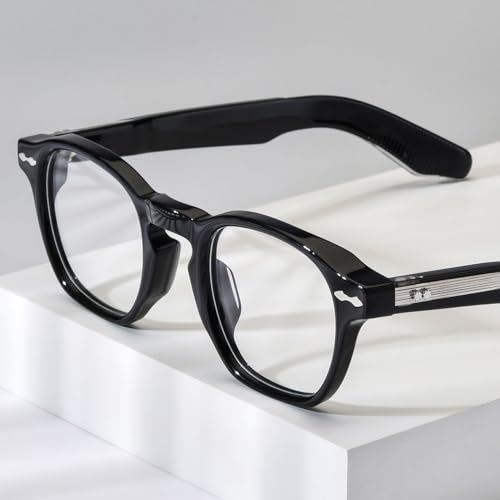 Image of HEPIDEM Acetate Glasses Frame Men Women Square Eyeglasses Optical Spectacles MZEPH