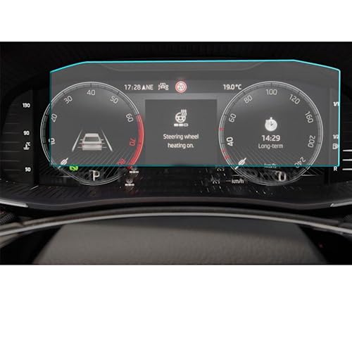 Film protecteur d'écran anti-rayures pour instrument LCD Skoda Rapid 2021 de 10.25 pouces