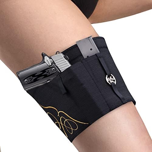 Iron Regina Thigh Holster for Women Concealed Carry Gun Holster for Pistols Universal Gun Leg Holster Fit for Glock 26, S&W Shield, P380, Sig P238, Sauer P365 &Similar Guns
