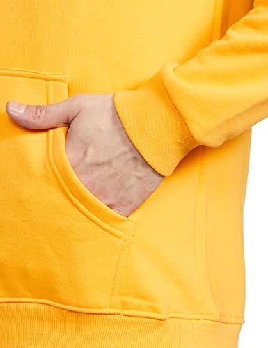 Image of Spykar Men's Cotton Hooded Neck Sweatshirt(167247 Yellow L)
