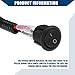 Hihaha 120cm Universal Automotive Switched Fuse Bypass Kit/Fuse Bypass Switch/Durable / 1 pcs Black