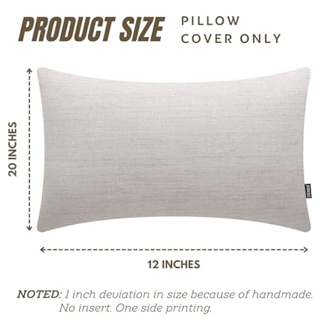 TRENDIN Beach Throw Pillow Covers 20x12 inch Beach Life is The Best Life Lumbar Pillowcase Vintage Nautical Decorations Linen Cushion Cover for Sofa Couch PL662TR