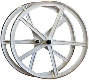 R4 29″ BMX CNC 5-Spoke 10 Speed GT Street Performer, Se Fast Ripper Alloy Bicycle Sealed Wheel Set, White