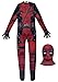 Deadpool Adult Zentai Suit Halloween Costume, Official Full Body Printed Spandex Hero Suit with Hooded Mask Large