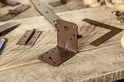 Alberts 301880 DURAVIS® Schwerlast-Winkelverbinder mit Sicke | schwarzdiamant duplexbeschichtet | Größe 105 x 105 x 90 mm