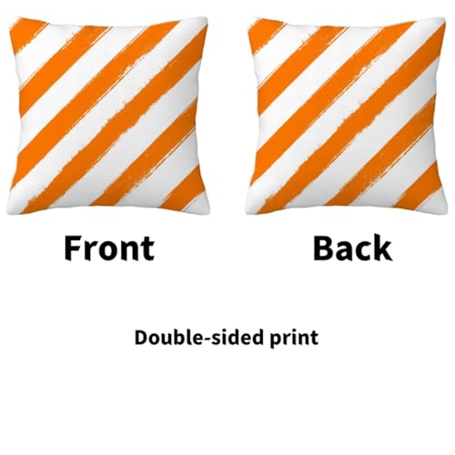 Lot de 4 housse de coussin orange 40x40 cm en velours idée cadeau femme pour salon