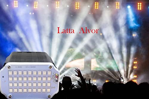 Disco Strobe Light, Latta Alvor Stage Light for Parties 36 LED Flash Strobe Lights with Sound Activated and Speed Control for Party Wedding DJ Lights Disco Lighting KTV Bars Lights (multicolored)