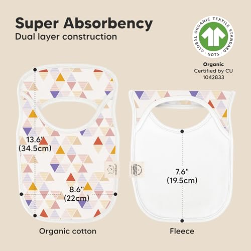 Keababies 8-Pack Baby Bibs for Boys, Girls and 3-Pack Waterproof Baby Bibs - Pull-on Bibs, Baby Bandana Bibs For Drooling And Teething - Lightweight Baby Bib with Food Catcher, Mess Proof Toddler Bibs3