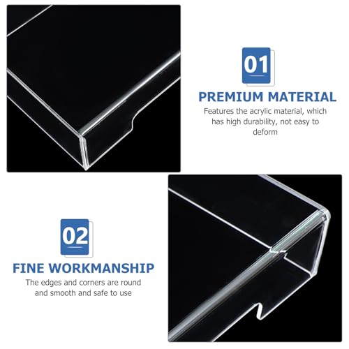 Funda de teclado acrílica transparente, protector desmontable resistente al polvo 5
