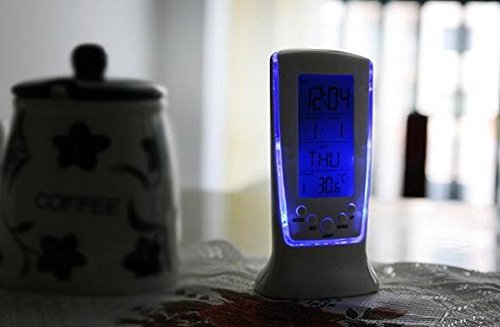 Origin_Clock Frozen Led Digital Clock Calendar Gift For Kids Musical Alarm Clock Termometr Bedside Desk Clock Electronic Watch Square #TOP7