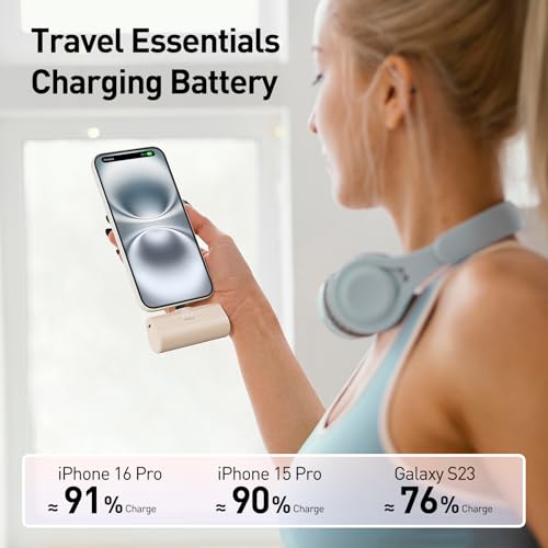 Image of iWALK Portable Charger for iPhone 17 /16 /15 USB-C Small Power Bank 20W 4,500mAh Fast Charging Battery Pack Compatible with iPhone 15 /16 /17 Plus /17 Pro /17 Pro Max, Samsung Galaxy S25 /S24 /S23 Android