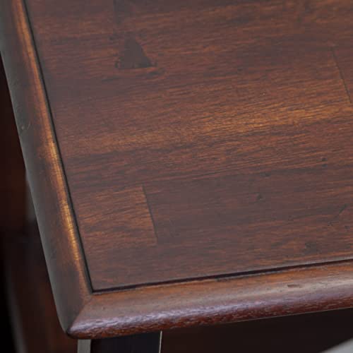 Christopher Knight Home Rivera Acacia Wood Accent Table, Brown Mahogany 13 In. X 13 In. X 30 In. #TOP3