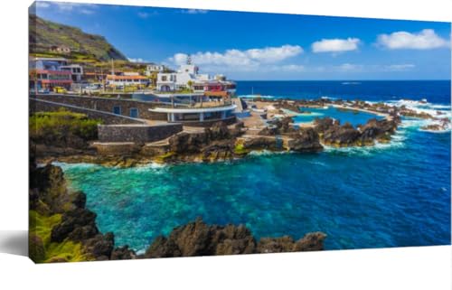 Natural Swimming Pools Madeira Canvas Wall Art 24x47