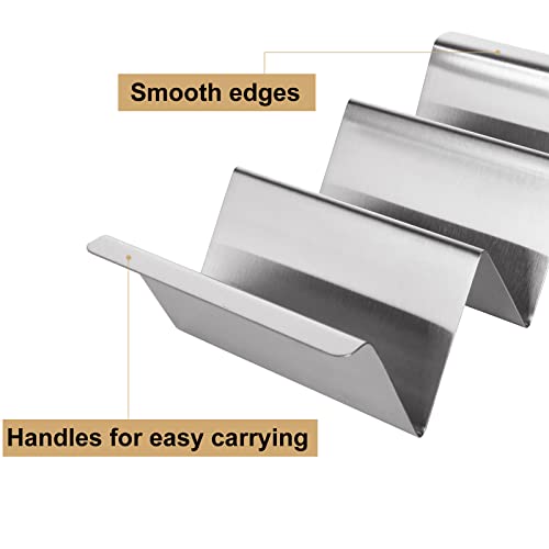 GOYADA 6 Pcs Stainless Steel Taco Holder, Wave Taco Holder Stand Safe for Dishwasher and Oven, Taco Rack Trays for Home Mexican Restaurant Kitchen Cafe Taqueria - Image 3