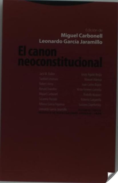 Portada de El canon neoconstitucional