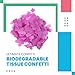 Biodegradable Tissue Confetti Rectangles, Pink Color – Ultimate Confetti Fluttering Tissue Paper for Confetti Cannon and Launcher Use, Table Decorations, and More (20 Handfuls per Bag, 1 lb)