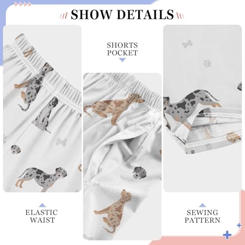 Boys' Pants Catahoula Leopard Dog Head Long Bottoms Jogger Pants Elastic Waist Trousers with Pockets S-XL4