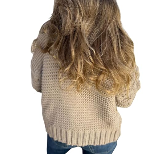 Chunky Cardigan Sweaters for Women Oversized Long Sleeve Knit Outerwear Casual Open Front Warm Fashion Sweaters Coat3