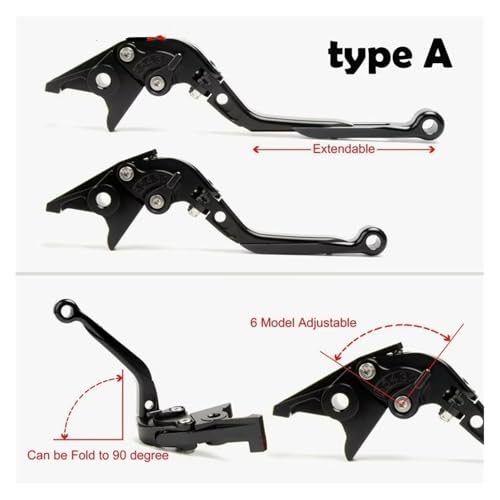 Levier d'embrayage réglable guidon moto MT09 SP extensible - 4