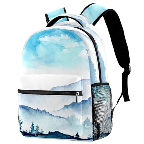Sac à dos d'école filles et garçons grand sac de voyage décontracté multicolore