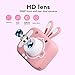 Nachukan 20MP Kids Digital Camera - Child Selfie Camera Toy in Rabbiit Shape, Perfect Toddler Camera for Christmas & Birthday Gifts(Pink)