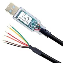 USB to RS232 WE Serial Cable RS232-WE Wire End Serial Adapter Cable, 1.8m/5.9ft
