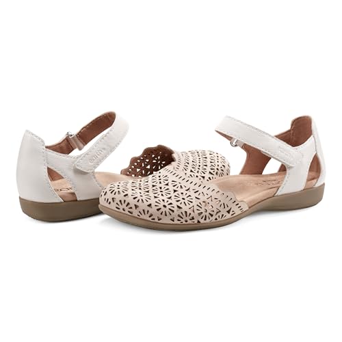 Earth Bronnie Women’s Sandal, Cream, 10 M2