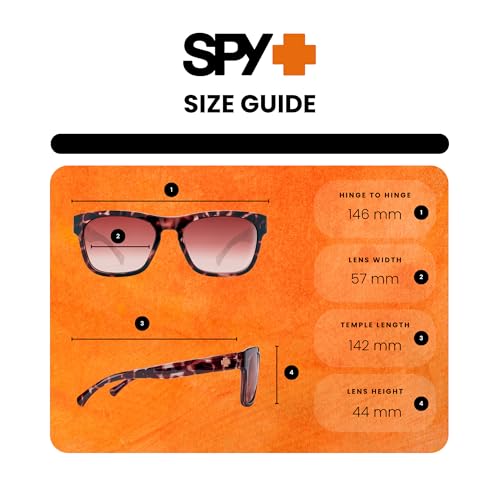 Spy Crossway Square Sunglasses for Men for Women +BUNDLE with ACCESSORY EYEWEAR KIT4