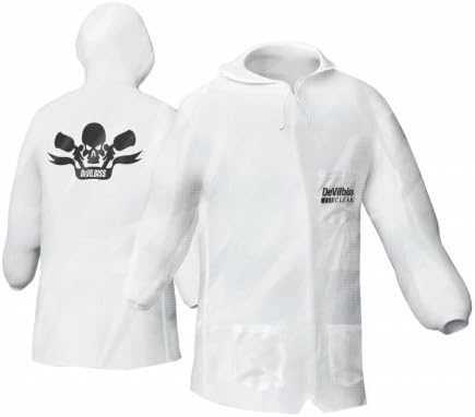 Reusable Lab Coat with Pullover Hood - Medium