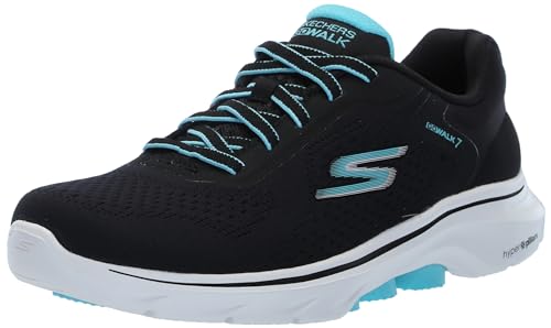 Skechers Women's Go Walk 7 - Cosmic Waves Athletic Walking Sneaker