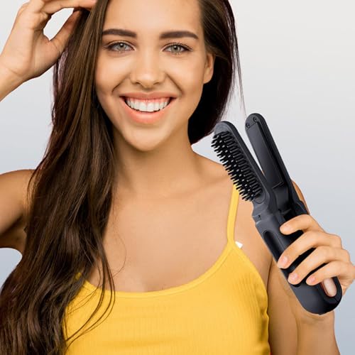 Plancha de Pelo Inalámbrica con Pantalla Digital Negra miniatura 5