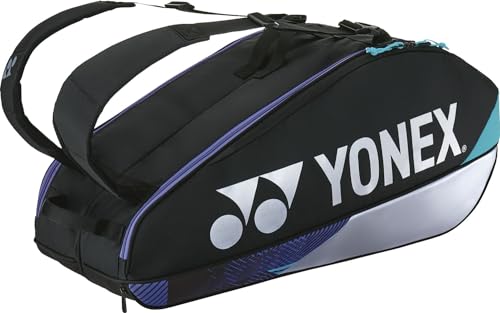 YONEX BAG2402R Racquet Bag 6 Black/Silver, ?×??×??:78cm×28cm×36cm