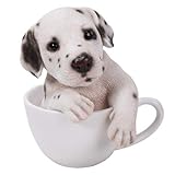 Pacific Giftware Adorable Teacup Pet Pals Puppy Collectible Figurine 5.75 Inches (Dalmatian)