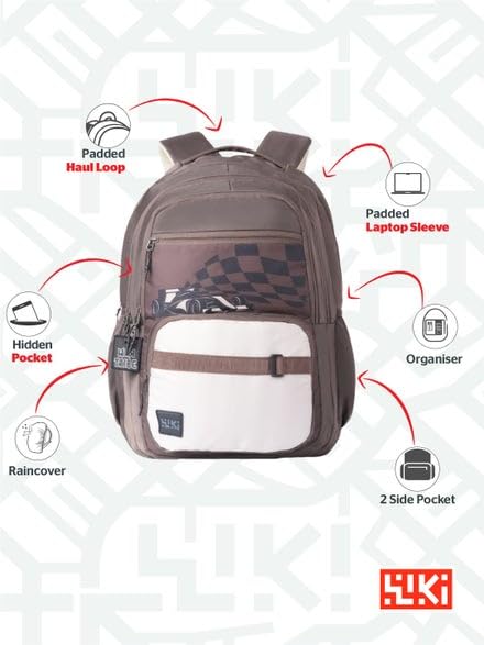 Image of Wildcraft Wiki Volt 40 Backpack For Boys & Girls | 40 Ltr with Laptop Sleeve, DIY Kit, Rain Cover, and Three Compartments with Padded Shoulders |Best for Books,Stationery & Essentials