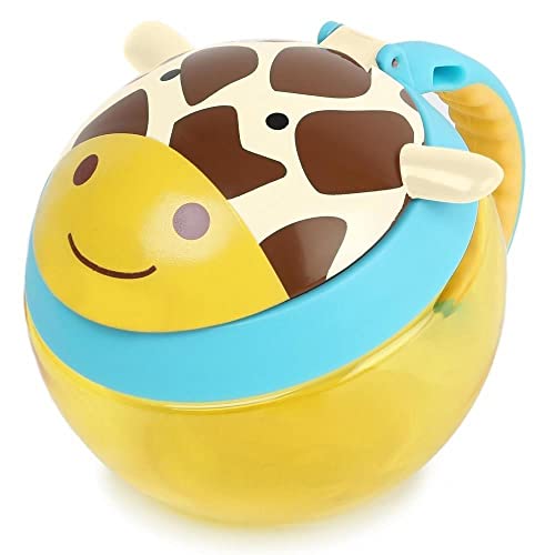 Skip Hop Baby Snack Container, Zoo Snack Cup, Holds 7.5oz, Giraffe
