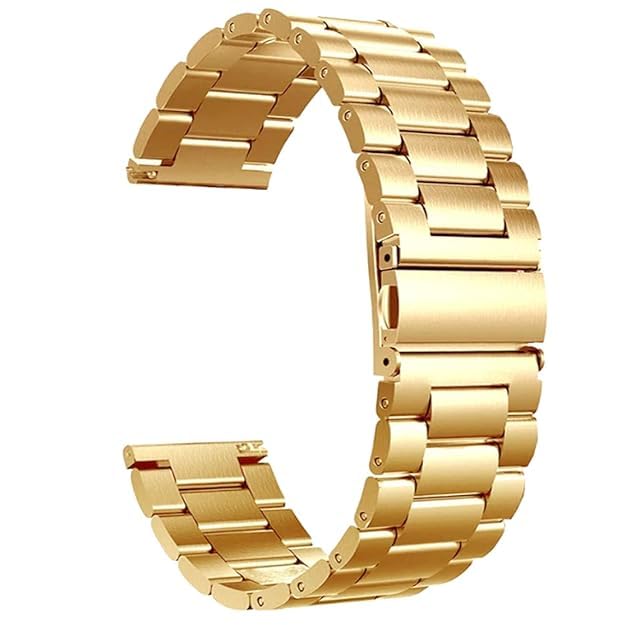 TKM Silicone Bands Compatible for Fossil Grant Sport Analog Watch-(Fs5237) | Soft Silicone Replacement Straps with Metal Buckle. (GOLD- CHAIN) (B0D6W7XKSC) Amazon Price History, Amazon Price Tracker