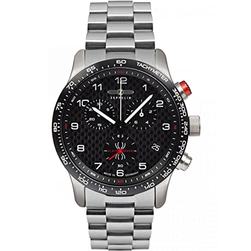 Montre homme Zeppelin Night Cruise 7294M4 en acier et finition premium