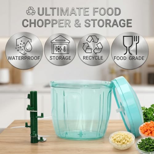 Image of ADD2CART Plastic Manual Vegetable Chopper for Kitchen, Vegetable Cutter for Kitchen, Onion Cutter, Onion Chopper (Multi Colour) (900 ml)