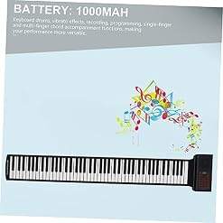 WESIEVYA 88 Rouleau De Piano Pianos Numériques Clavier Pliant Piano Pour Enfants Piano Numérique Plier Le Piano Pianos Pour Enfants Piano De Voyage Piano Pliant Portatif Black Gel De Silice - Les Beatles, Paul McCartney, John Lennon, RIngo Starr, George Harrison WESIEVYA 88 Rouleau De Piano Pianos Numériques Clavier Pliant Piano Pour Enfants Piano Numérique Plier Le Piano Pianos Pour Enfants Piano De Voyage Piano Pliant Portatif Black Gel De Silice – Image 4