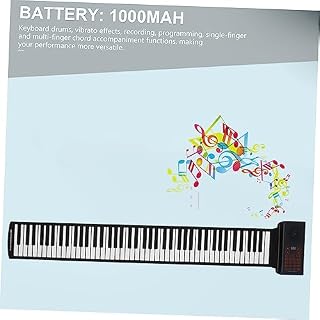 WESIEVYA 88 Rouleau De Piano Pianos Numériques Clavier Pliant Piano Pour Enfants Piano Numérique Plier Le Piano Pianos Pour Enfants Piano De Voyage Piano Pliant Portatif Black Gel De Silice - Les Beatles, Paul McCartney, John Lennon, RIngo Starr, George Harrison WESIEVYA 88 Rouleau De Piano Pianos Numériques Clavier Pliant Piano Pour Enfants Piano Numérique Plier Le Piano Pianos Pour Enfants Piano De Voyage Piano Pliant Portatif Black Gel De Silice – Image 4