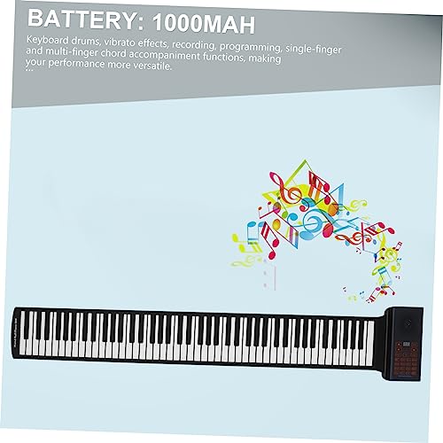 WESIEVYA 88 Rouleau De Piano Pianos Numériques Clavier Pliant Piano Pour Enfants Piano Numérique Plier Le Piano Pianos Pour Enfants Piano De Voyage Piano Pliant Portatif Black Gel De Silice - Les Beatles, Paul McCartney, John Lennon, RIngo Starr, George Harrison WESIEVYA 88 Rouleau De Piano Pianos Numériques Clavier Pliant Piano Pour Enfants Piano Numérique Plier Le Piano Pianos Pour Enfants Piano De Voyage Piano Pliant Portatif Black Gel De Silice – Image 5
