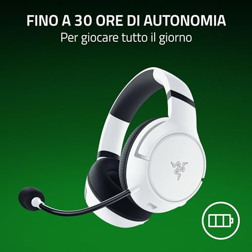 Kaira HyperSpeed - Cuffie da gioco wireless multipiattaforma per Xbox (HyperSpeed Wireless, Driver TriForce da 50 mm, Microfono cardioide HyperClear) Bianco - Cuffia gaming - Immagine 6
