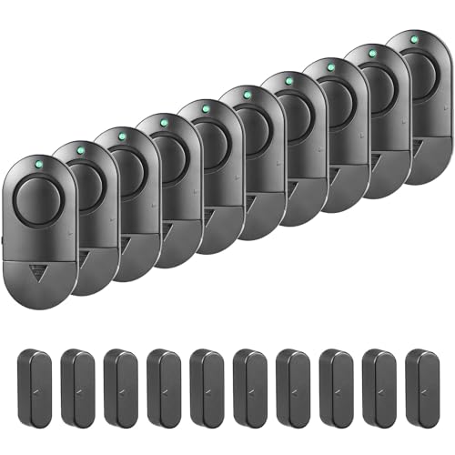 Window & Door Alarm 120dB Black 10 Pack