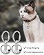 UYRVAPE 6pcs Silberne Glöckchen Schellen - Glöckchen Silber Hundeglocke Jagd Silber Jingle Bells Glöckchen Hundeglocken Schlüsselringe Metallglöckchen Glocke Hund für Hunde Halsband Dekor