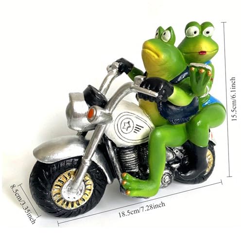 Figurine de jardin grenouille résine statue extérieure résistante aux intempéries